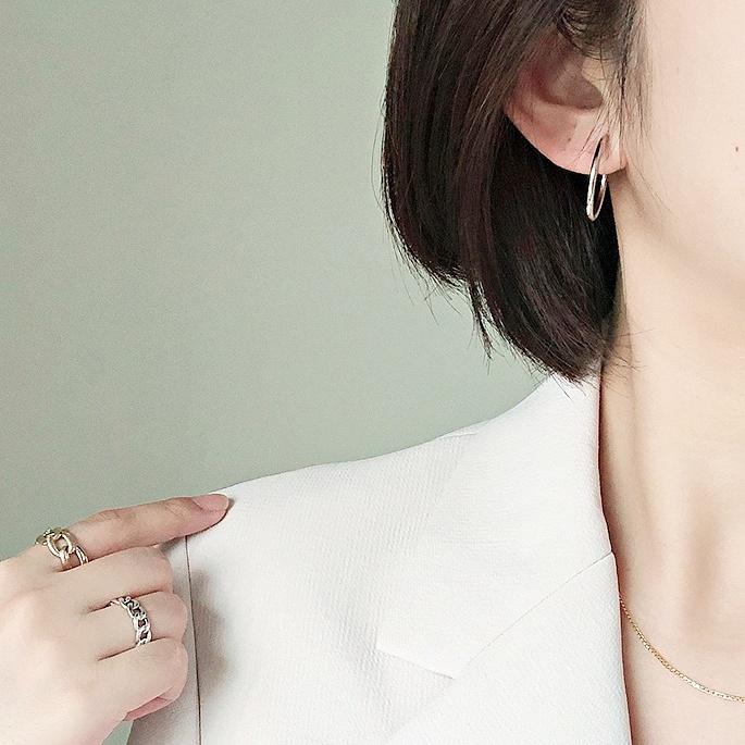 Silver 30mm Hoop Clip Angle Adjustable Spiral Clip On Earrings