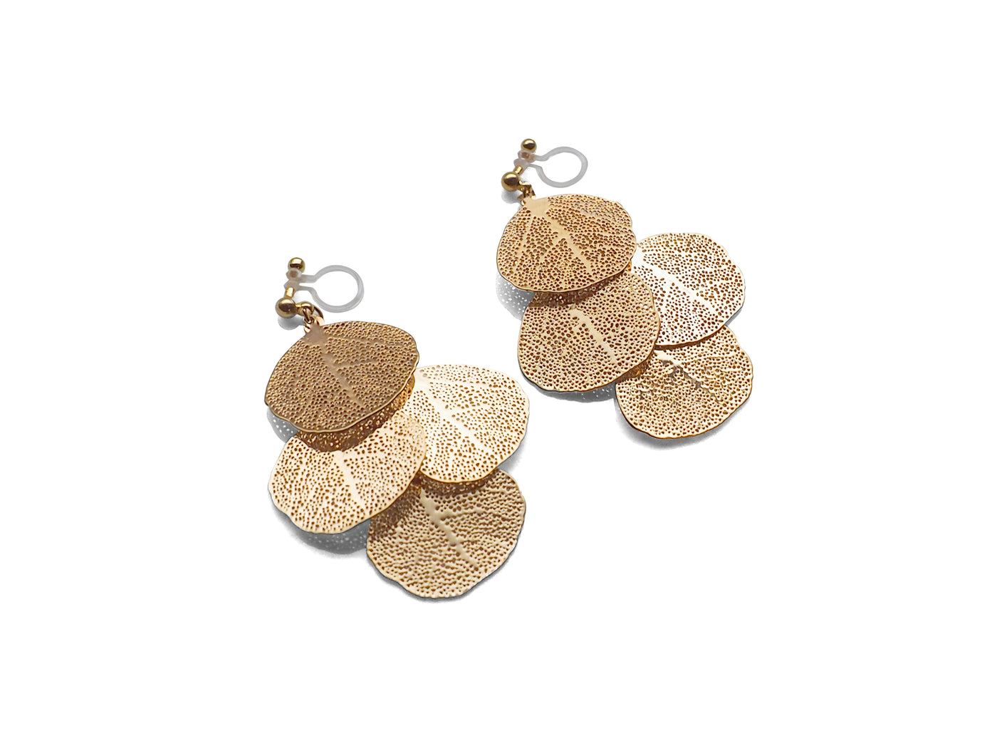 Perfect clip on earrings for your vacation! Comfy filigree invisible clip on earrings.