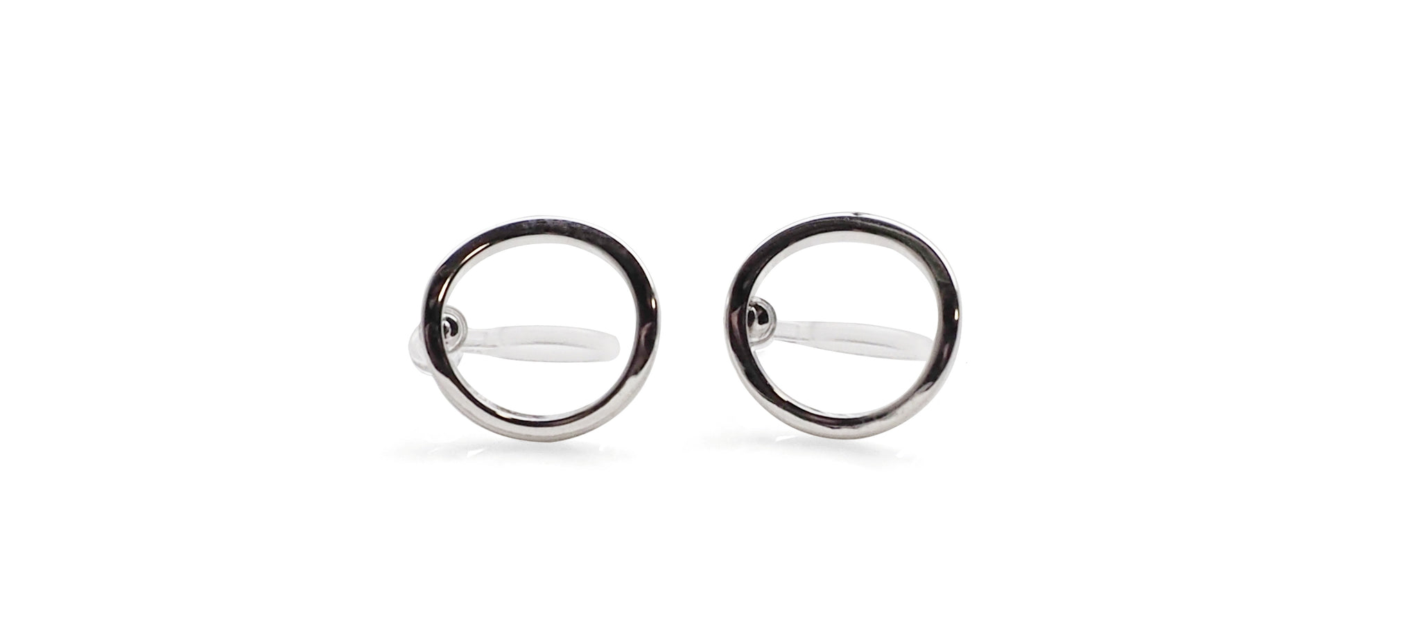Minimal style invisible clip on earrings