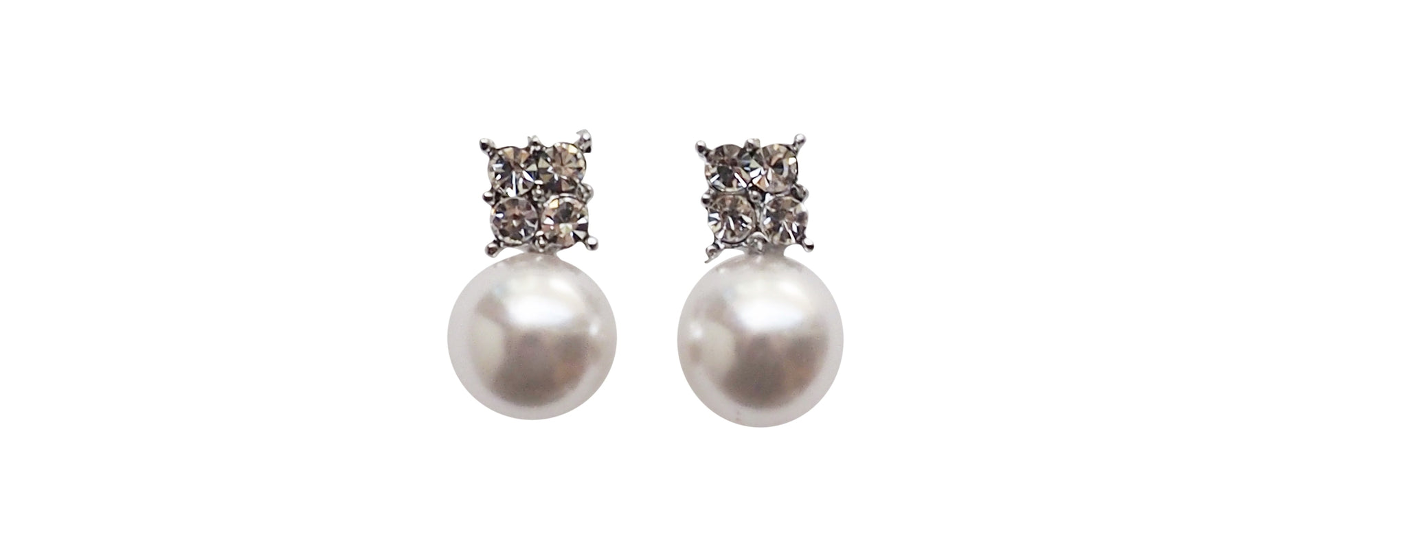 Pearl invisible clip on earrings