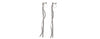 Rhinestone crystal invisible clip on earrings