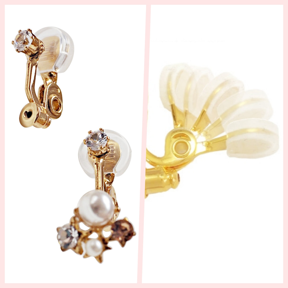 Clip angle-adjustable clip on earring converters