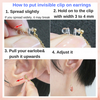 How to put invisible clip on earrings