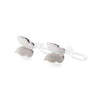 Mother Of Pearl Butterfly Invisible Clip On Stud Earrings (Silver tone) - Miyabi Grace