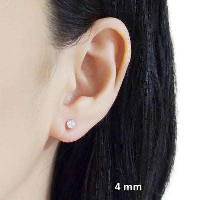 Swarovski crystal invisible clip on stud earrings - miyabigracejewelry.com