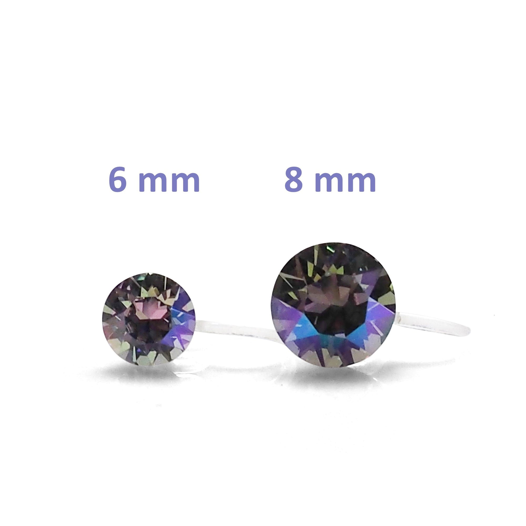 Crystal Paradise Sunshine Swarovski crystal invisible clip on stud earrings - miyabigracejewelry.com