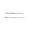 Dangle Small Dot Chain Invisible clip on stud earrings ( Silver tone ) - Miyabi Grace