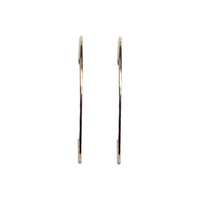 Gold Large Hammered Invisible Clip On Hoop Earrings - Miyabi Grace