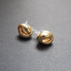 Gold Knot Invisible Clip On Stud Earrings