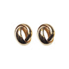 Gold Knot Invisible Clip On Stud Earrings
