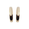Gold Rounded Invisible Clip On Hoop Earrings - Miyabi Grace