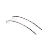Silver Long Hammered Bar Invisible Clip On Stud Earrings