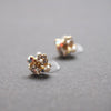 Star Swarovski Crystal Rhinestone & White Pearl Invisible Clip on Stud Earrings ( Clear ) - Miyabi Grace
