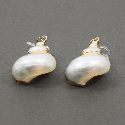 White Shell Invisible Clip On Earrings - Miyabi Grace