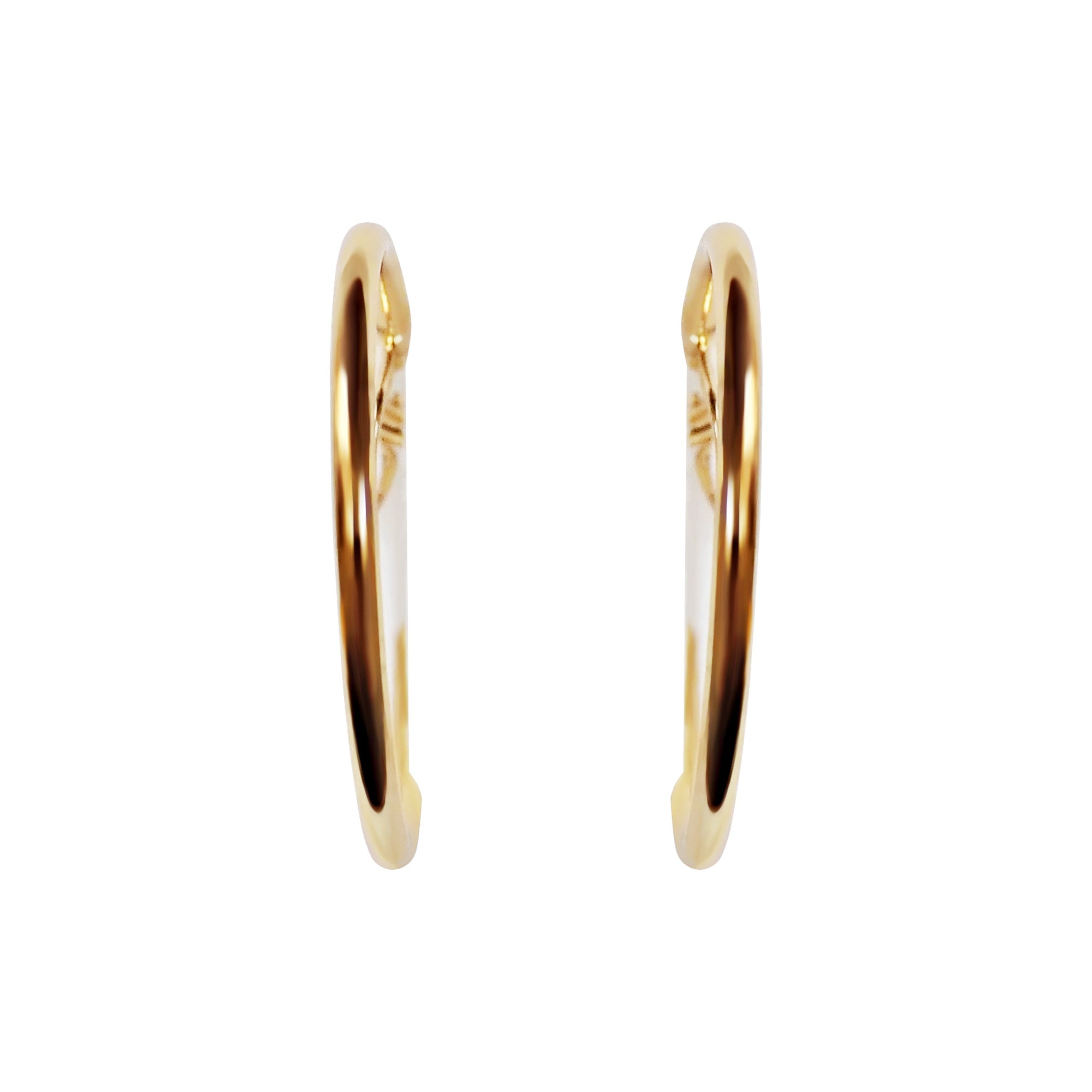 Gold 30mm Hoop Clip Angle Adjustable Spiral Clip On Earrings