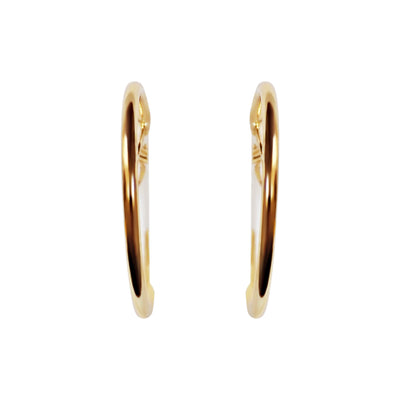Gold 30mm Hoop Clip Angle Adjustable Spiral Clip On Earrings