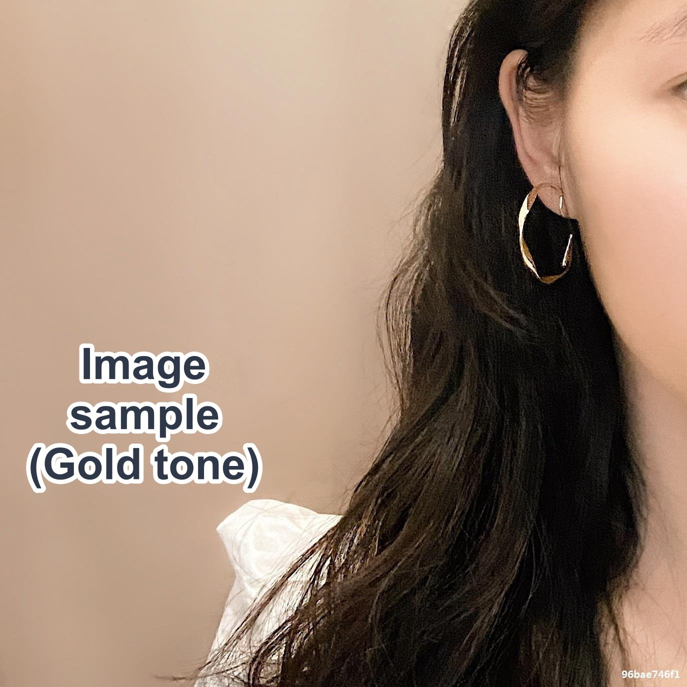 Gold 35mm Twisted Hoop Clip Angle Adjustable Spiral Clip On Earrings