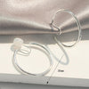 Silver 30mm Hoop Clip Angle Adjustable Spiral Clip On Earrings
