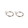 Silver 35mm Twisted Hoop Clip Angle Adjustable Invisible Spiral Clip On Earrings