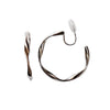 Silver 35mm Twisted Hoop Clip Angle Adjustable Invisible Spiral Clip On Earrings
