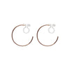 Big Invisible Clip On Hoop Earrings (Rose Gold tone) - Miyabi Grace