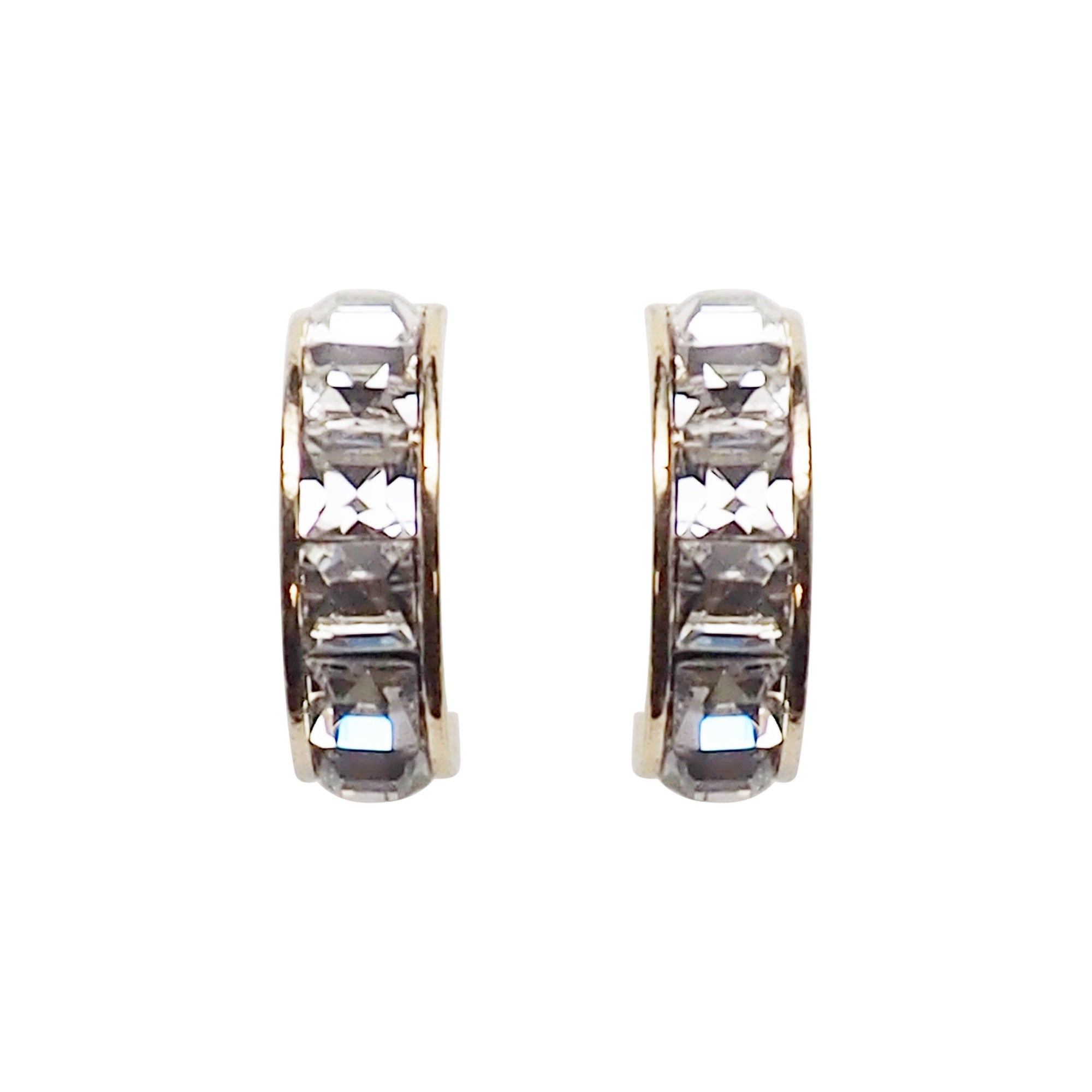 Swarovski Crystal Invisible Clip On Hoop Earrings - Miyabi Grace