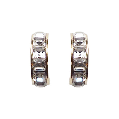 Swarovski Crystal Invisible Clip On Hoop Earrings - Miyabi Grace