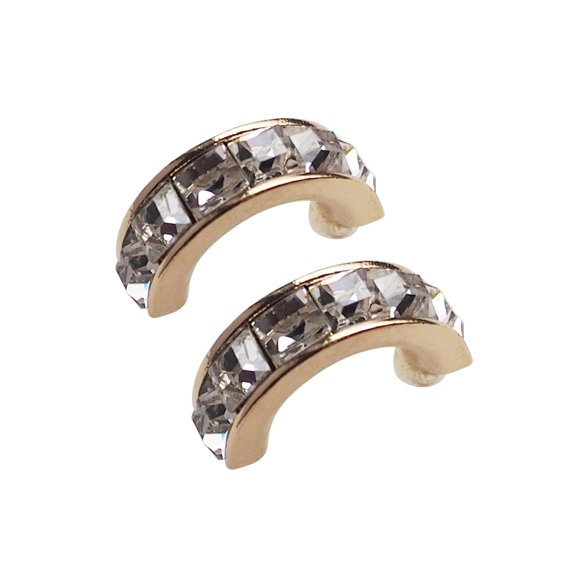 Swarovski Crystal Invisible Clip On Hoop Earrings - Miyabi Grace