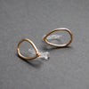 Gold Teardrop Invisible Clip On Stud Earrings - Miyabi Grace