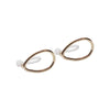 Gold Teardrop Invisible Clip On Stud Earrings - Miyabi Grace