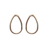 Gold Teardrop Invisible Clip On Stud Earrings - Miyabi Grace