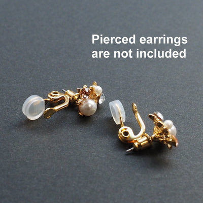 Comfortable clip angle adjustable clip on earring converters - Miyabi Grace