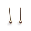 Ball invisible clip on stud earrings ( Gold tone ) - miyabigracejewelry.com