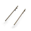 Long invisible clip on stud earrings ( Gold tone ) - miyabigracejewelry.com