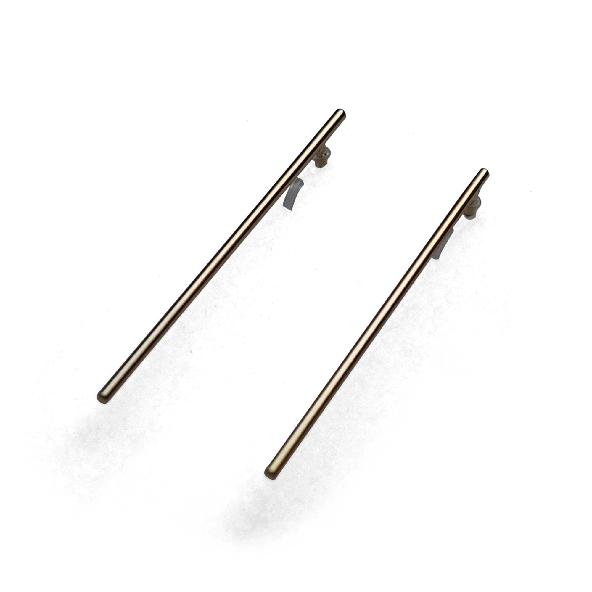 Long invisible clip on stud earrings ( Gold tone ) - miyabigracejewelry.com
