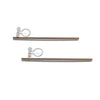 Long invisible clip on stud earrings ( Gold tone ) - miyabigracejewelry.com