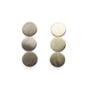 Triple coin invisible clip on earrings ( Gold tone ) - miyabigracejewelry.com