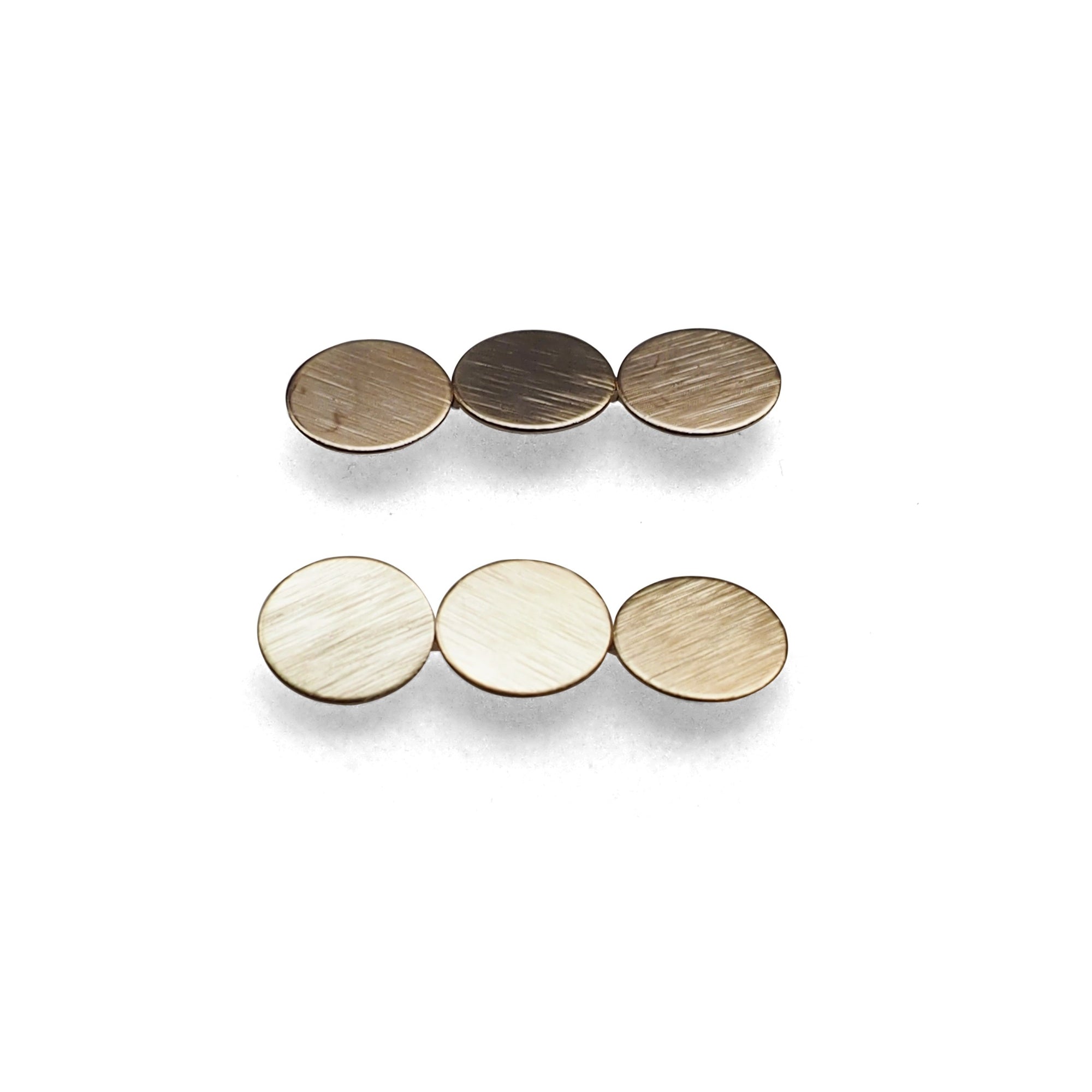 Triple coin invisible clip on earrings ( Gold tone ) - miyabigracejewelry.com