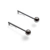 Ball invisible clip on stud earrings ( Silver tone ) - miyabigracejewelry.com