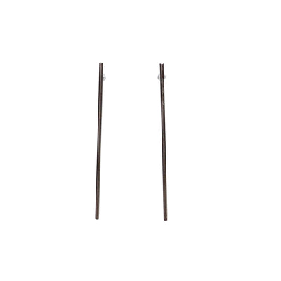 Long invisible clip on stud earrings ( Silver tone ) - miyabigracejewelry.com
