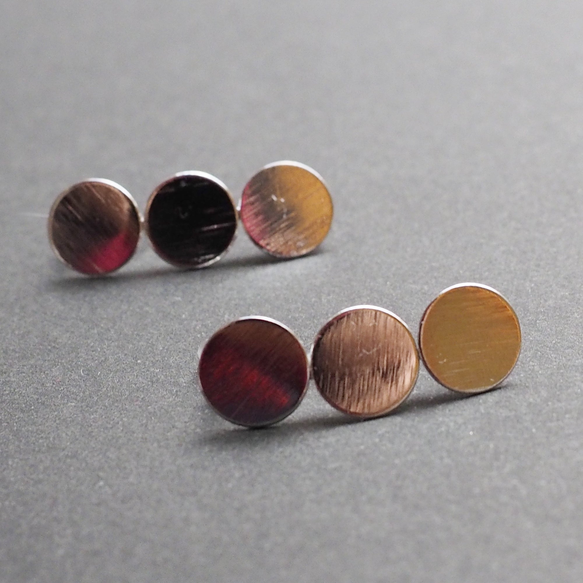 Triple coin invisible clip on earrings ( Silver tone ) - miyabigracejewelry.com