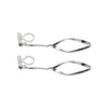925 Sterling Silver Dangle Teardrop Hoop Invisible Clip On Earrings - Miyabi Grace