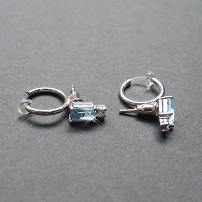 Silver Invisible Clip On Hoop Earrings Converters - Miyabi Grace