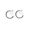 Silver Invisible Clip On Hoop Earrings - Miyabi Grace