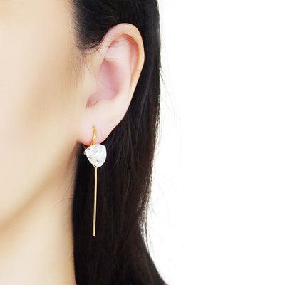Gold Invisible Clip On Hoop Earrings Converters - Miyabi Grace