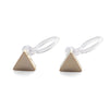 Minimalist Gold Triangle Invisible Clip On Stud Earrings - miyabigracejewelry.com