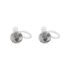 925 Sterling Silver Knot Invisible Clip On Stud Earrings - Miyabi Grace