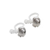 925 Sterling Silver Knot Invisible Clip On Stud Earrings - Miyabi Grace