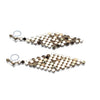 Gold mesh invisible clip on earrings - miyabigracejewelry.com