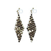 Gold mesh invisible clip on earrings - miyabigracejewelry.com